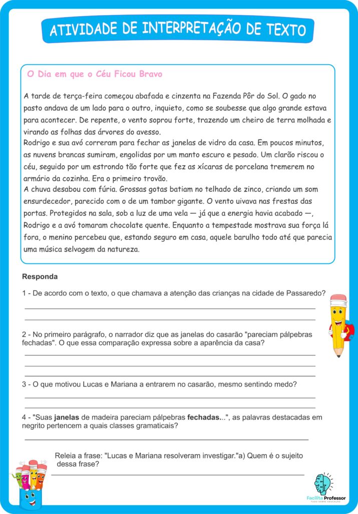Interpretação de texto int