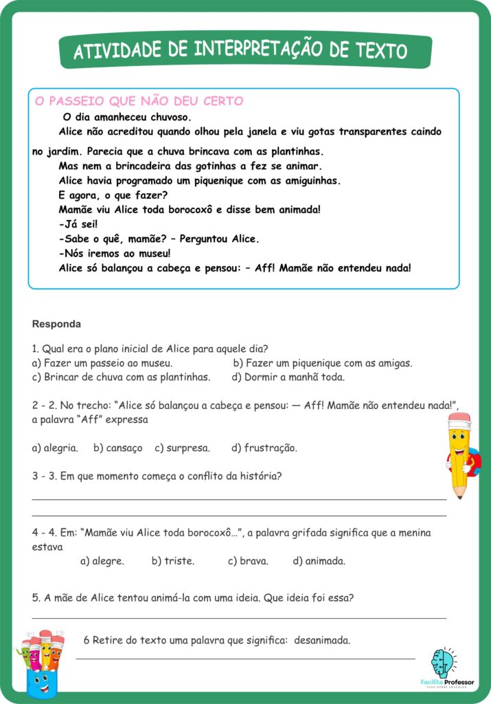 Interpretação de texto interpe