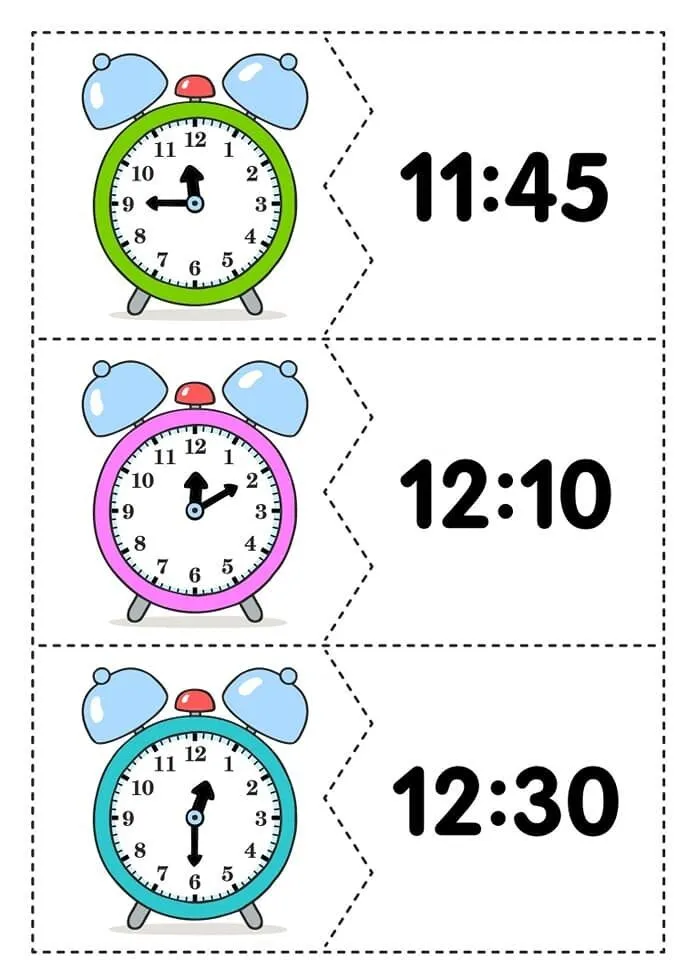 Atividade aprendendo as horas i